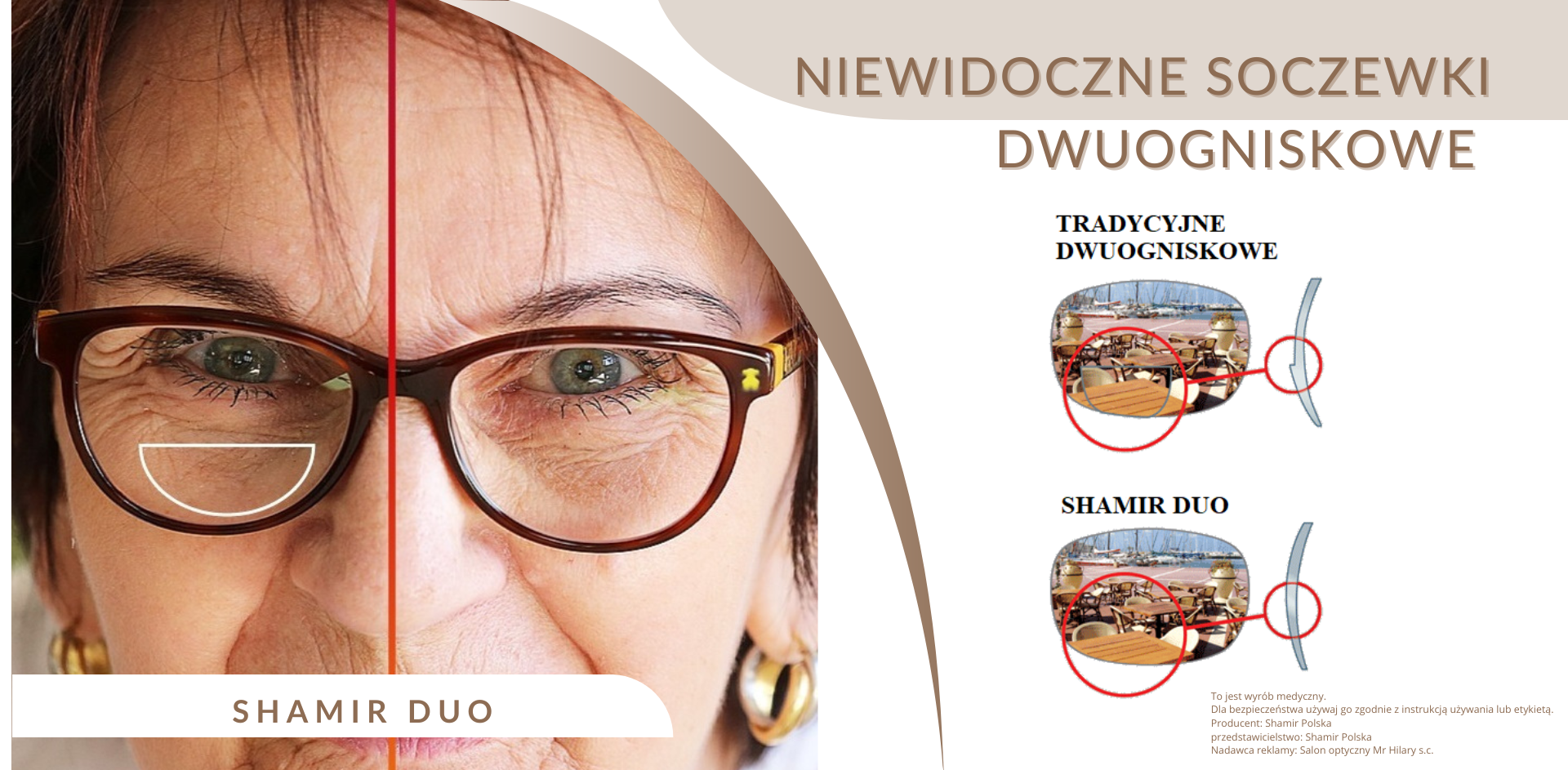 Szkła dwuogniskowe DUO